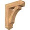 Ekena Millwork Imperial Arts and Crafts Smooth Bracket w/ Offset Brace, Western Red Cedar, 7 1/2"W x 26"D x 30"H BKT0806X26X30IMP03SWR - alternate 1